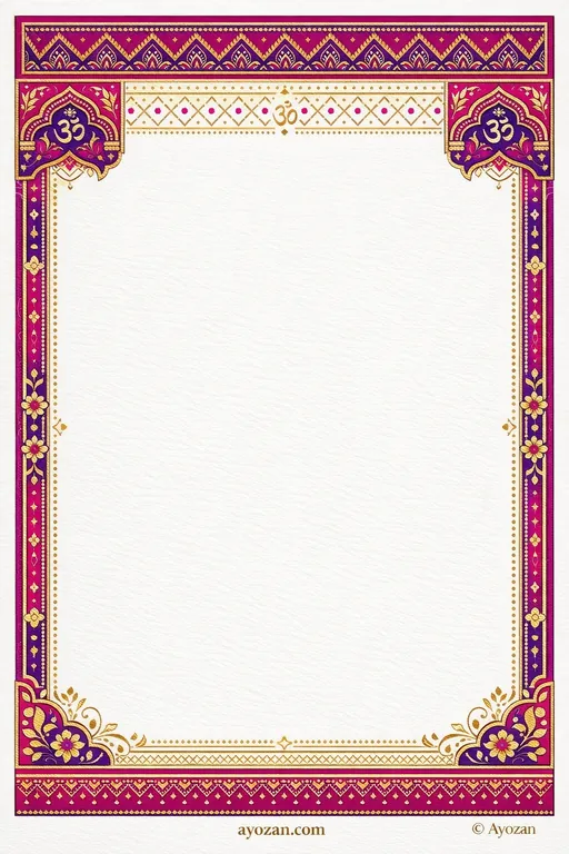Marathi Reception · Contemporary — Marathi Hindu Modern Reception invitation card design from Ayozan