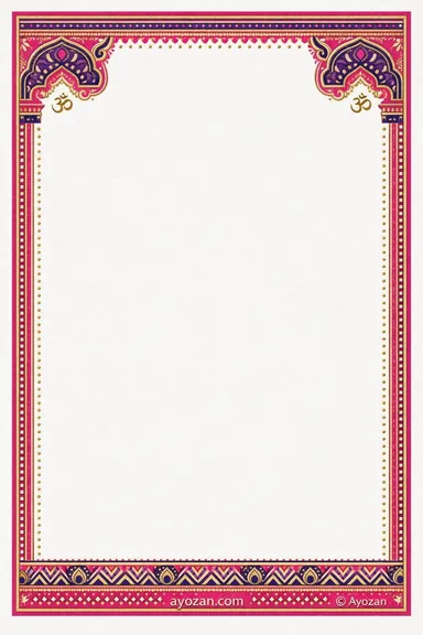Marathi Sangeet · Contemporary — Sangeet card design