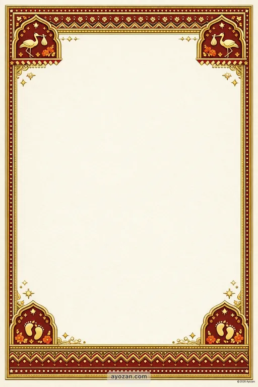 Marathi Baby Shower · Classic — Marathi Hindu Traditional Baby Shower invitation card design from Ayozan