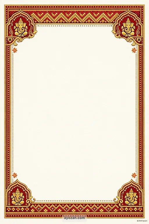 Marathi Corporate · Classic — Marathi Hindu Traditional Corporate Gala invitation card design from Ayozan