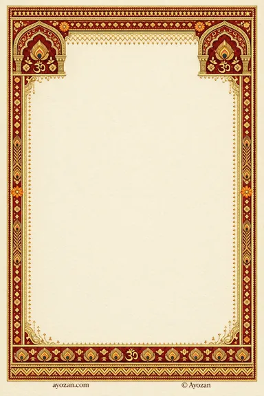 Marathi Reception · Classic — Marathi Heritage invitation card design