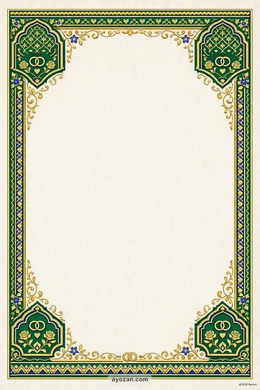 Marathi Anniversary · Classic — Marathi Muslim Traditional Anniversary invitation card design from Ayozan