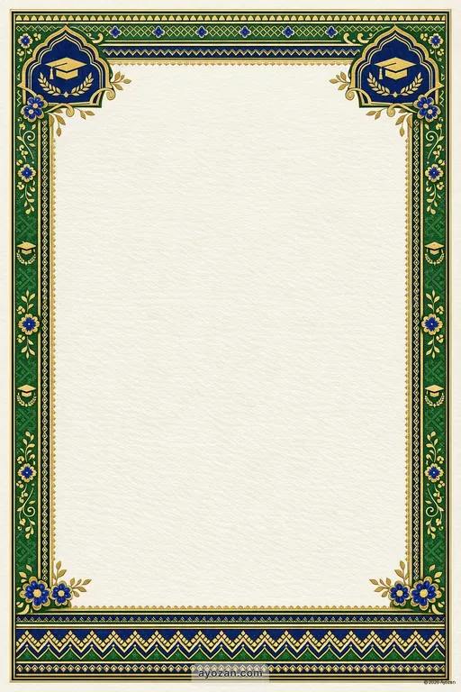 Marathi Graduation · Classic — Marathi Muslim Traditional Graduation invitation card design from Ayozan