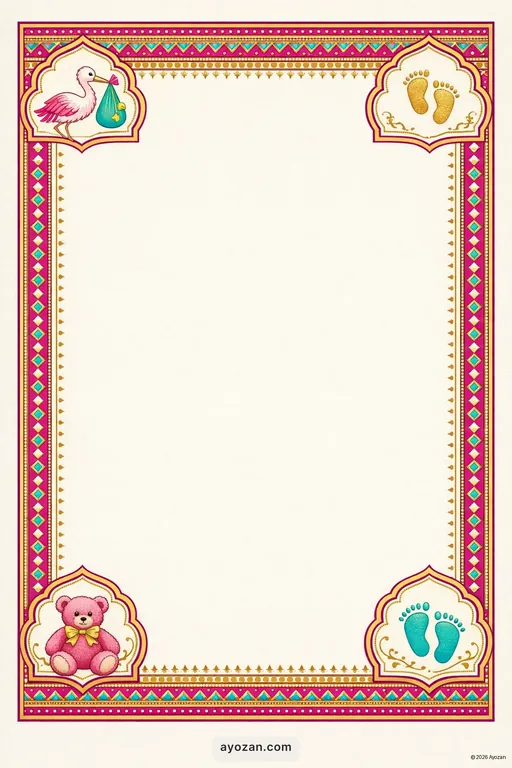 Marathi Baby Shower · Classic — Marathi Traditional Baby Shower invitation card design from Ayozan
