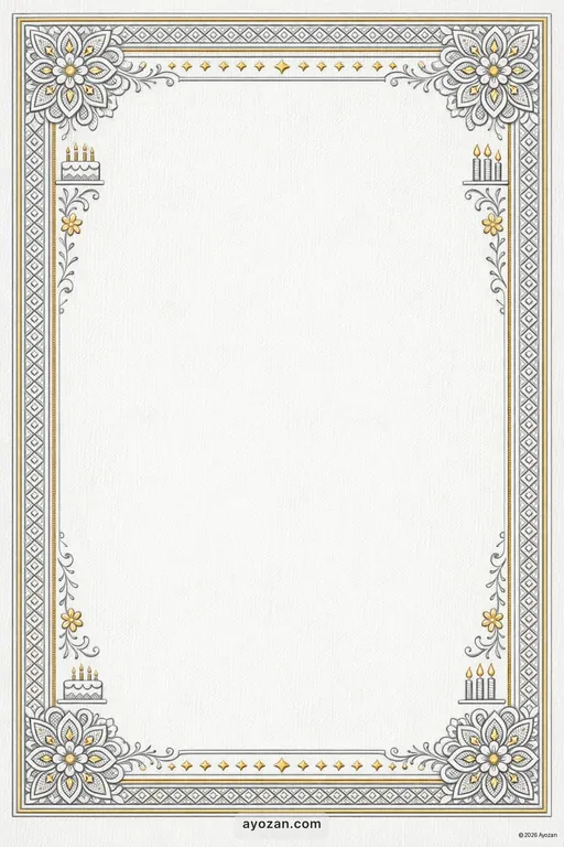 Mithila Birthday · Classic — Maithili Christian Traditional Birthday invitation card design from Ayozan