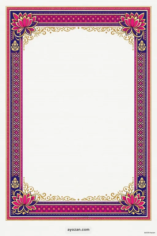 Mithila Housewarming · Contemporary — Maithili Hindu Modern Housewarming invitation card design from Ayozan