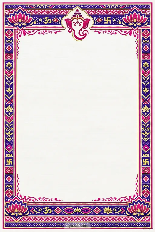 Mithila Wedding · Contemporary — Maithili Hindu Modern Wedding invitation card design from Ayozan