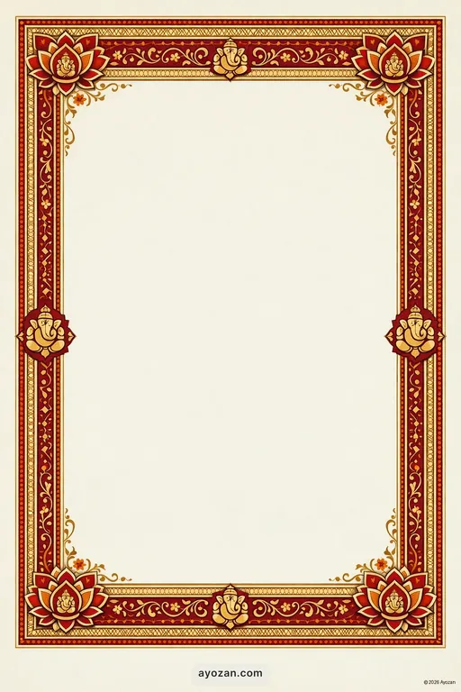 Mithila Corporate · Classic — Maithili Hindu Traditional Corporate Gala invitation card design from Ayozan