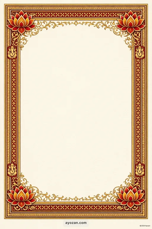 Mithila Engagement · Classic — Maithili Hindu Traditional Engagement invitation card design from Ayozan