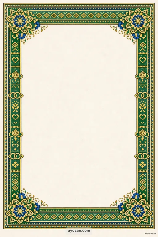 Mithila Anniversary · Classic — Maithili Muslim Traditional Anniversary invitation card design from Ayozan