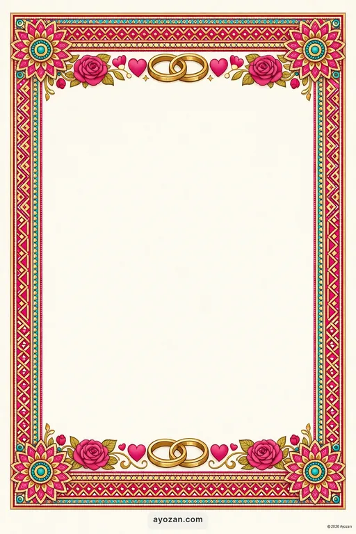 Mithila Anniversary · Classic — Maithili Traditional Anniversary invitation card design from Ayozan
