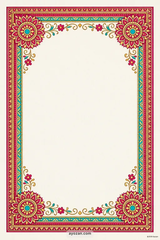 Mithila Housewarming · Classic — Maithili Traditional Housewarming invitation card design from Ayozan