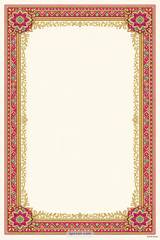 Mithila Prayer Meeting · Classic — Maithili Traditional Prayer Meeting invitation card design from Ayozan