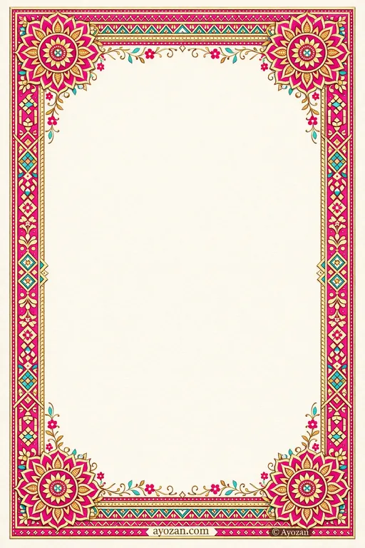 Mithila Reception · Classic — Maithili Traditional Reception invitation card design from Ayozan