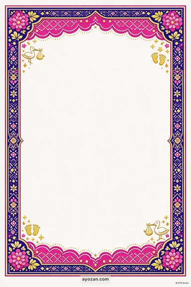 North Indian Baby Shower · Contemporary — Baby Shower invitation card design