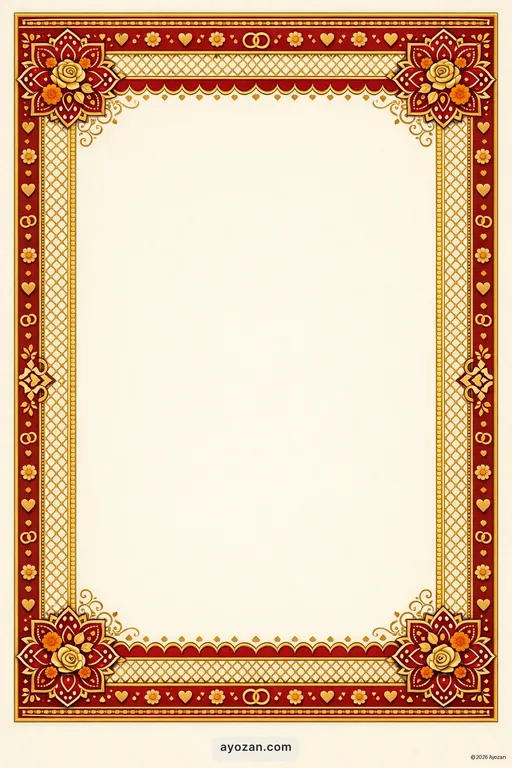 Hindu Traditional Anniversary North Card — North Indian Hindu Traditional Anniversary invitation card design from Ayozan