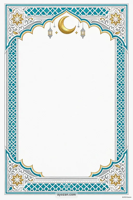 Modern Eid Milad North Card — North Indian Muslim Modern Eid Milad-un-Nabi invitation card design from Ayozan