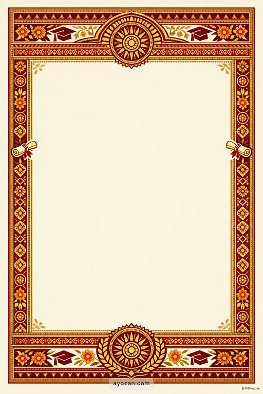 Odia Graduation · Classic — Odia Hindu Traditional Graduation invitation card design from Ayozan