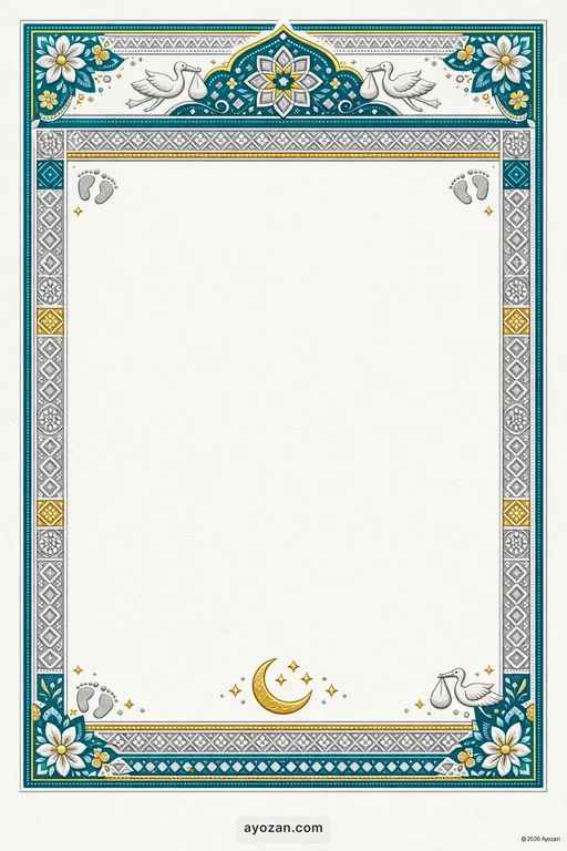 Odia Baby Shower · Contemporary — Odia Muslim Modern Baby Shower invitation card design from Ayozan