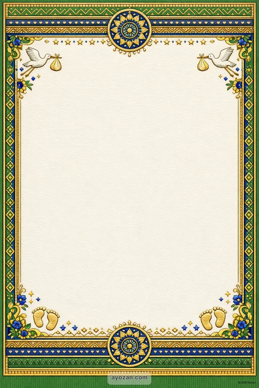 Odia Baby Shower · Classic — Odia Muslim Traditional Baby Shower invitation card design from Ayozan