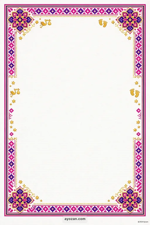 Punjabi Baby Shower · Contemporary — Punjabi Hindu Modern Baby Shower invitation card design from Ayozan