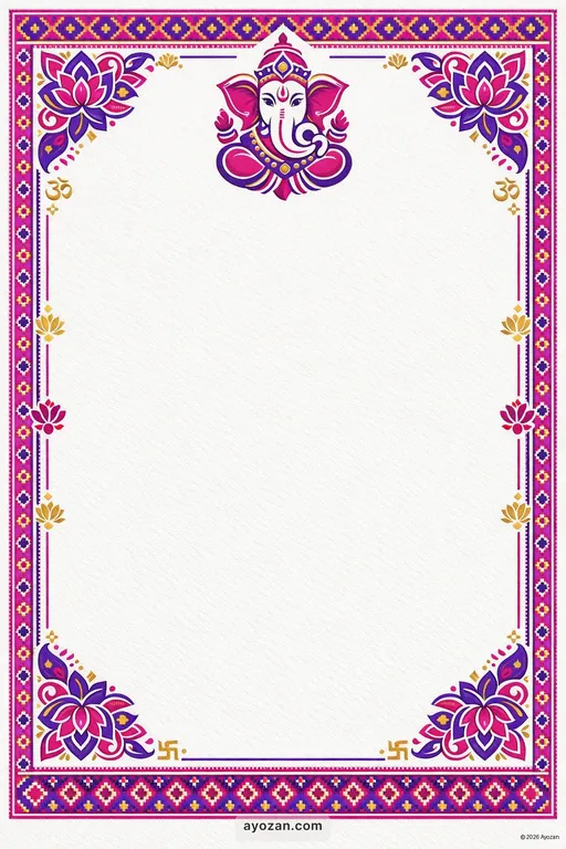 Punjabi Wedding · Contemporary — Punjabi Hindu Modern Wedding invitation card design from Ayozan