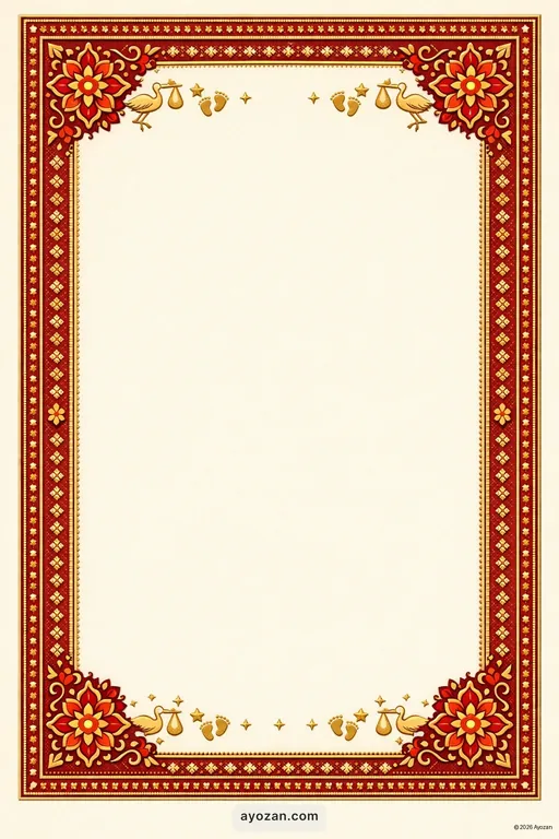 Punjabi Baby Shower · Classic — Punjabi Hindu Traditional Baby Shower invitation card design from Ayozan