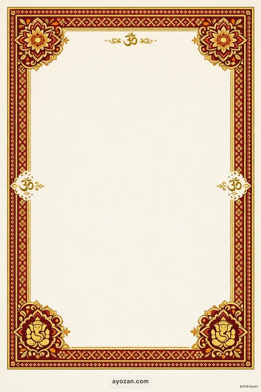 Punjabi Corporate · Classic — Punjabi Hindu Traditional Corporate Gala invitation card design from Ayozan