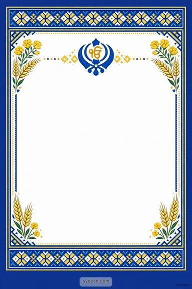 Punjabi Modern Baisakhi Card — Baisakhi card design