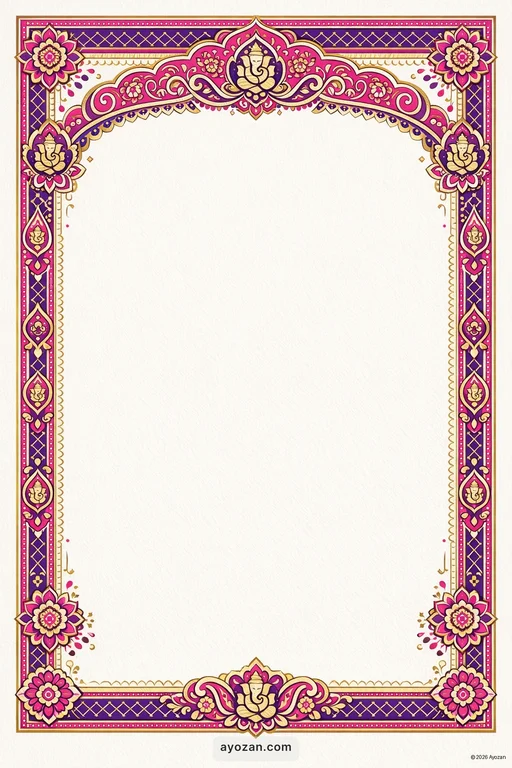 Eastern Prayer Meeting · Contemporary — East Indian Hindu Modern Prayer Meeting invitation card design from Ayozan