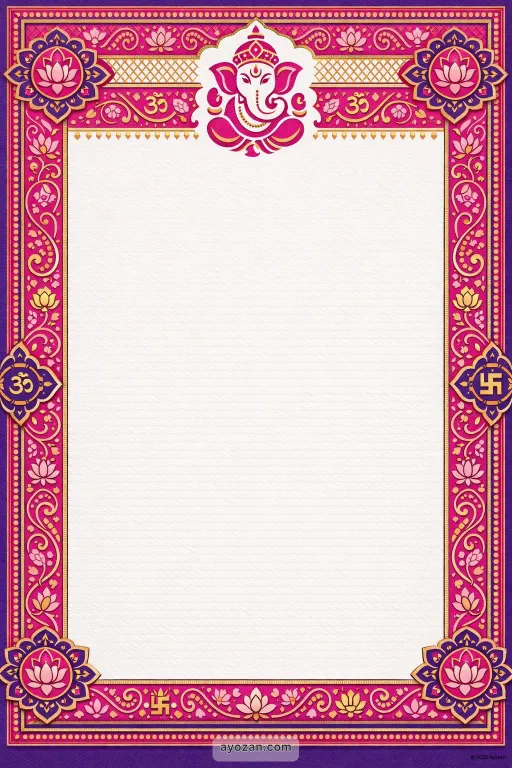 Eastern Wedding · Contemporary — East Indian Hindu Modern Wedding invitation card design from Ayozan