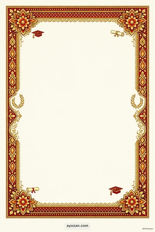 Eastern Graduation · Classic — East Indian Hindu Traditional Graduation invitation card design from Ayozan