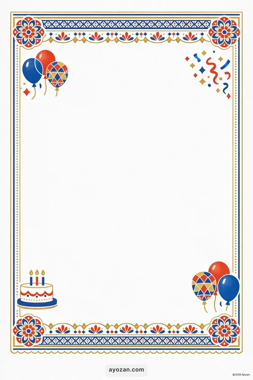 Eastern Birthday · Contemporary — East Indian Modern Birthday invitation card design from Ayozan