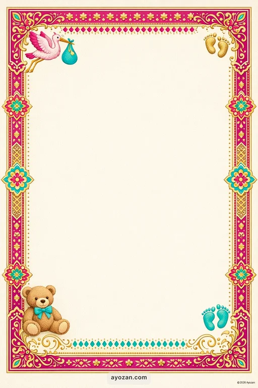 Eastern Baby Shower · Classic — East Indian Traditional Baby Shower invitation card design from Ayozan