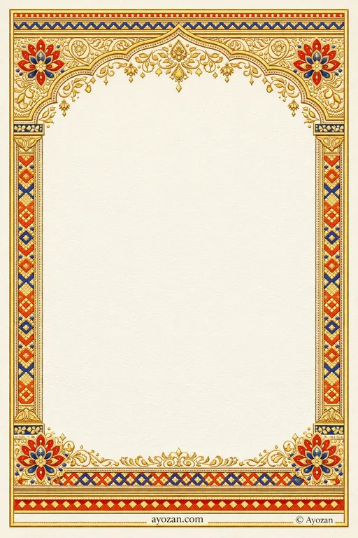 North Indian Mehndi · Classic — North Indian Sikh Traditional Mehndi invitation card design from Ayozan