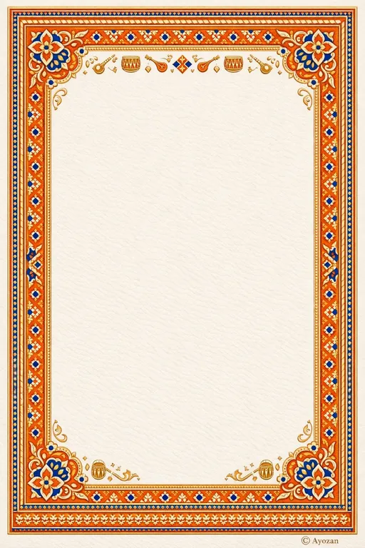 North Indian Sangeet · Classic — North Indian Sikh Traditional Sangeet invitation card design from Ayozan