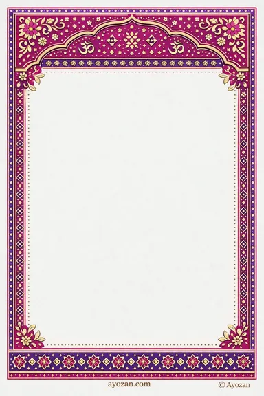 Sindhi Reception · Contemporary — Reception card design