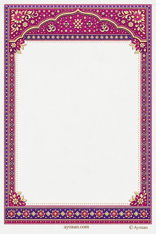 Sindhi Reception · Contemporary — Sindhi Hindu Modern Reception invitation card design from Ayozan
