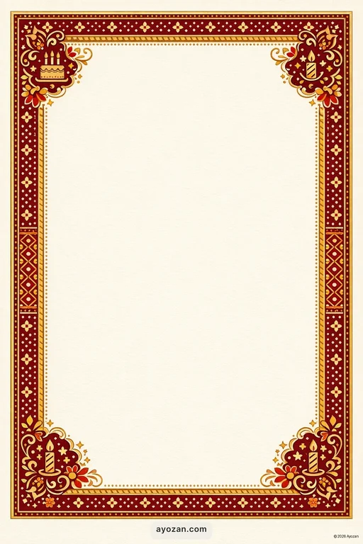 Sindhi Birthday · Classic — Sindhi Hindu Traditional Birthday invitation card design from Ayozan
