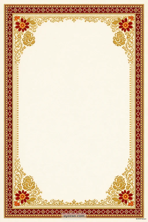 Sindhi Engagement · Classic — Sindhi Hindu Traditional Engagement invitation card design from Ayozan