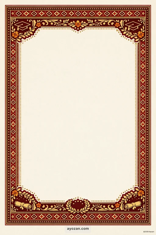 Sindhi Graduation · Classic — Sindhi Hindu Traditional Graduation invitation card design from Ayozan