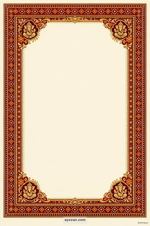 Sindhi Housewarming · Classic — Sindhi Hindu Traditional Housewarming invitation card design from Ayozan
