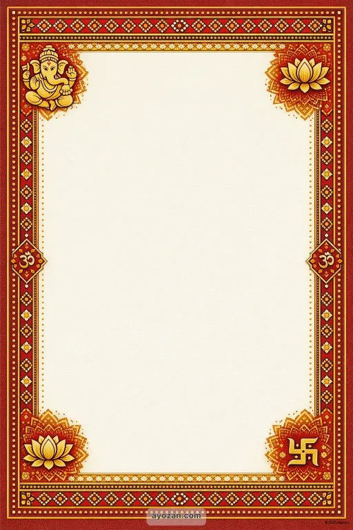 Sindhi Wedding · Classic — Sindhi Hindu Traditional Wedding invitation card design from Ayozan