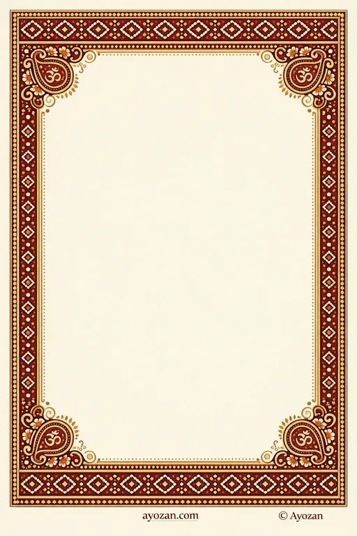 Sindhi Reception · Classic — Sindhi Hindu Traditional Reception invitation card design from Ayozan