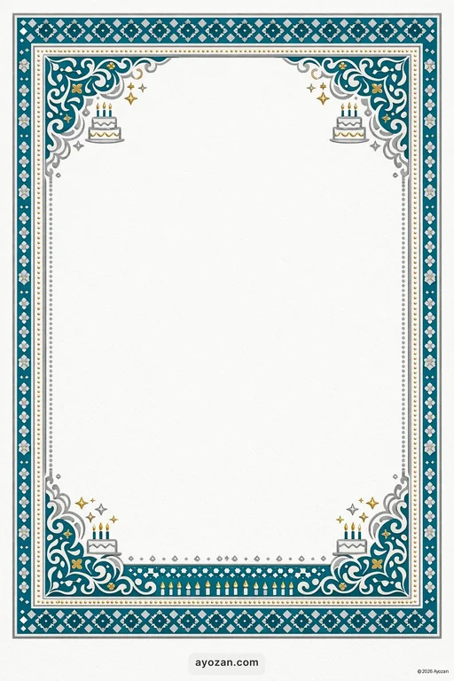 Sindhi Birthday · Contemporary — Sindhi Muslim Modern Birthday invitation card design from Ayozan