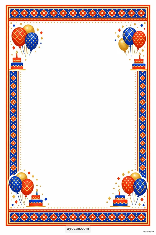 Sindhi Birthday · Contemporary — Sindhi Modern Birthday invitation card design from Ayozan