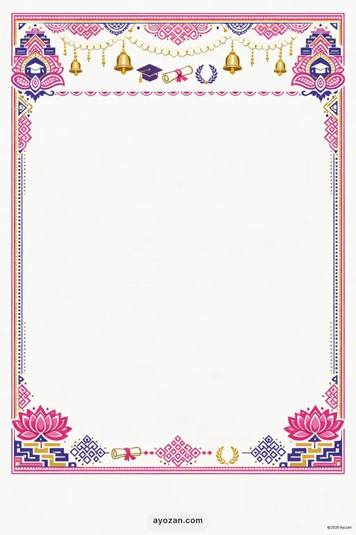 Tamil Graduation · Contemporary — Tamil Hindu Modern Graduation invitation card design from Ayozan