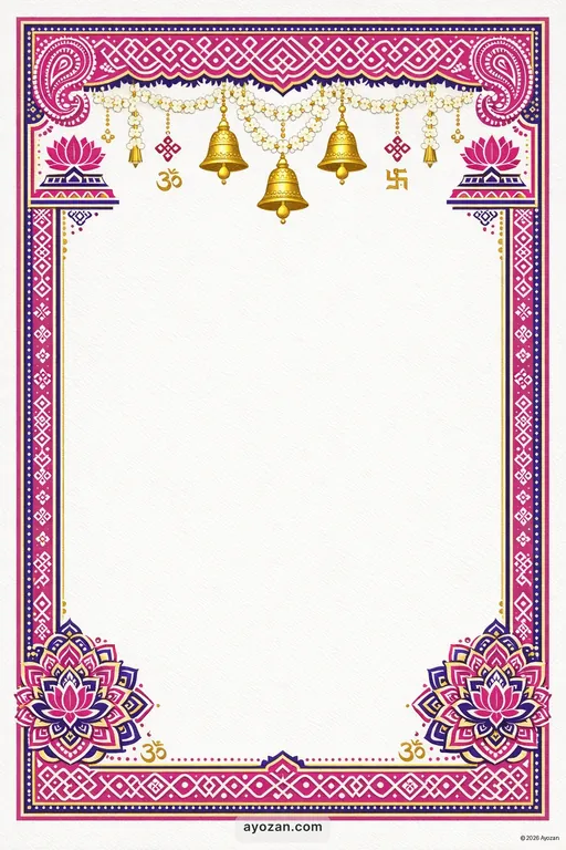 Tamil Wedding · Contemporary — Tamil Hindu Modern Wedding invitation card design from Ayozan