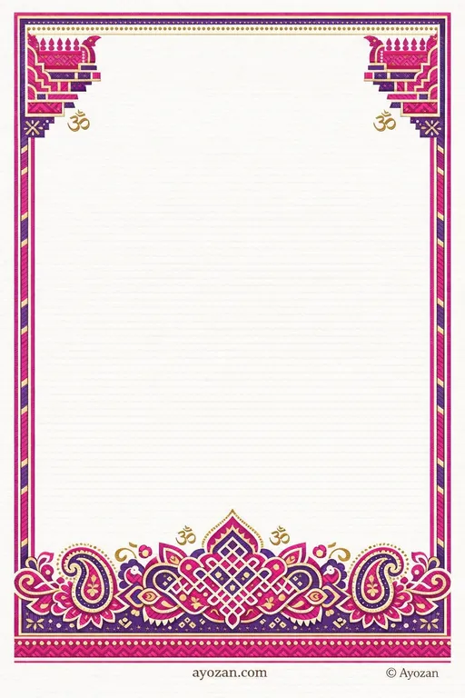 Tamil Mehndi · Contemporary — Tamil Hindu Modern Mehndi invitation card design from Ayozan