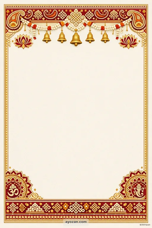 Tamil Housewarming · Classic — Tamil Hindu Traditional Housewarming invitation card design from Ayozan